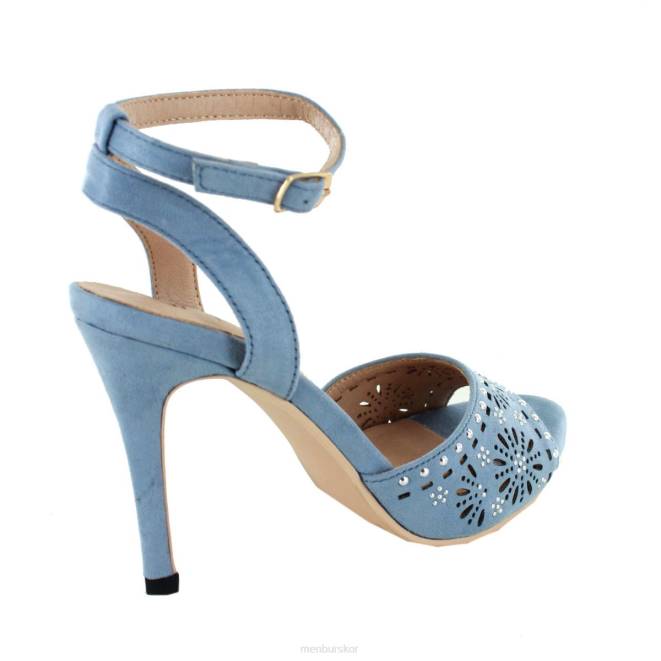 Menbur kvinnor azul medio estense högklackat 608J3963