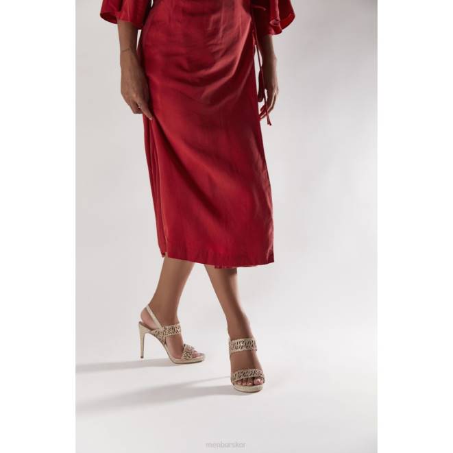 Menbur kvinnor beige Terra Nova högklackat 608J946