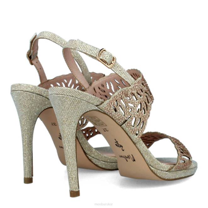 Menbur kvinnor beige Terra Nova högklackat 608J946