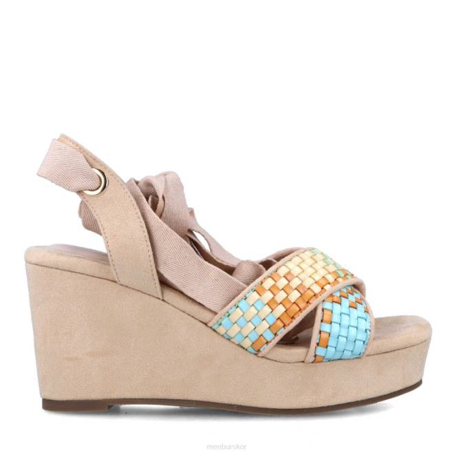 Menbur kvinnor beige albino högklackat 608J5466