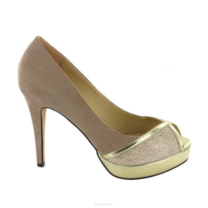 Menbur kvinnor beige almedinilla högklackat 608J4713