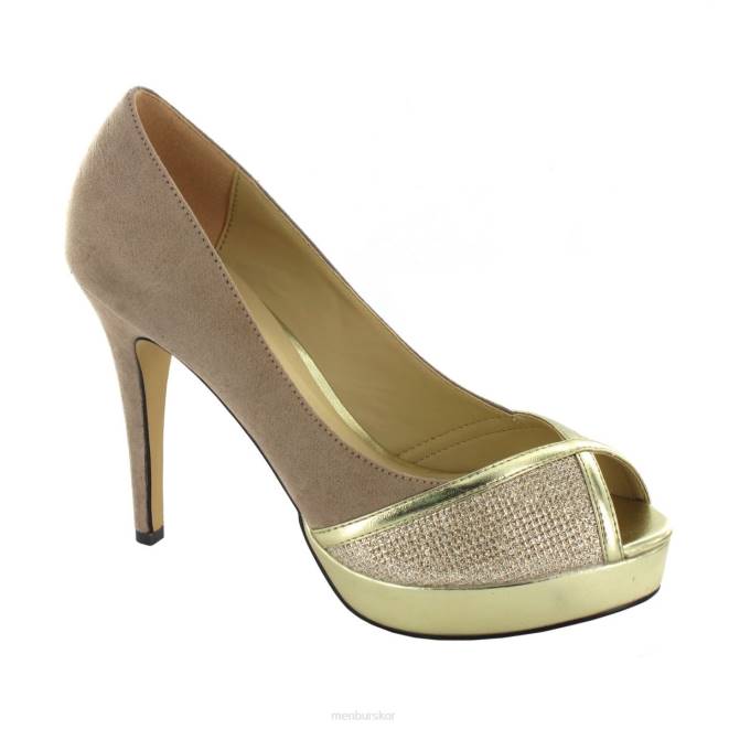 Menbur kvinnor beige almedinilla högklackat 608J4713