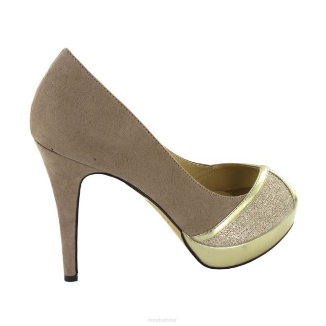 Menbur kvinnor beige almedinilla högklackat 608J4713