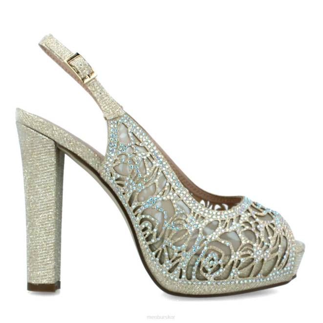 Menbur kvinnor beige balanello högklackat 608J4054