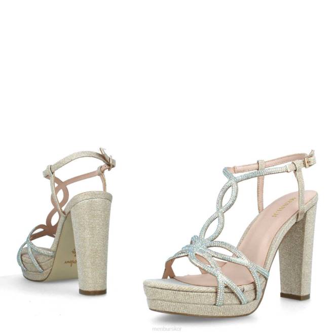 Menbur kvinnor beige balmelle högklackat 608J4897