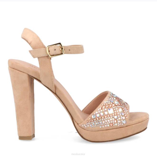 Menbur kvinnor beige baone högklackat 608J4156