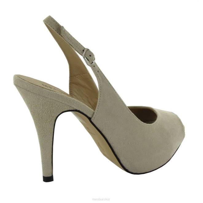Menbur kvinnor beige baptist högklackat 608J4620