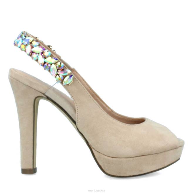Menbur kvinnor beige baragazza högklackat 608J1114