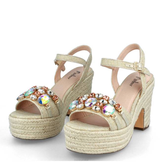 Menbur kvinnor beige baslicens högklackat 608J1295