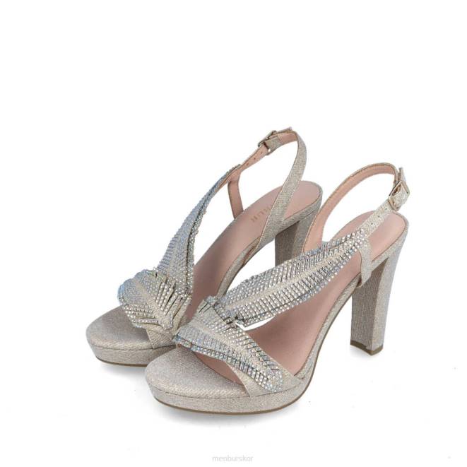 Menbur kvinnor beige campelli högklackat 608J4124