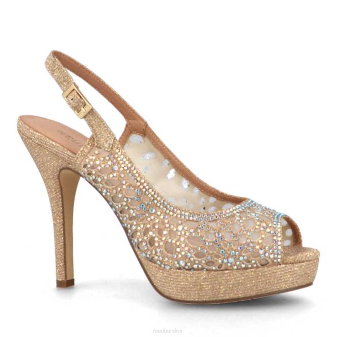 Menbur kvinnor beige cancello högklackat 608J4087