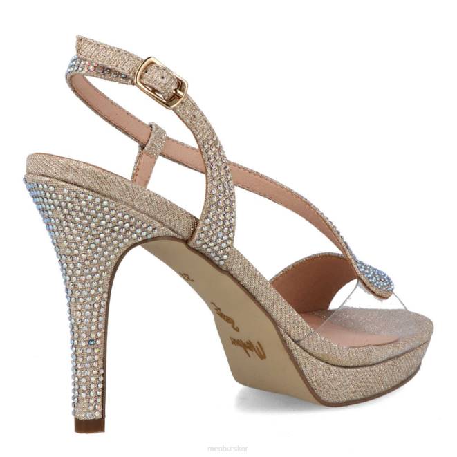 Menbur kvinnor beige carinola högklackat 608J5333