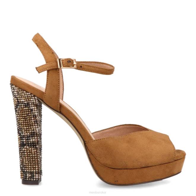 Menbur kvinnor beige caselli högklackat 608J5341