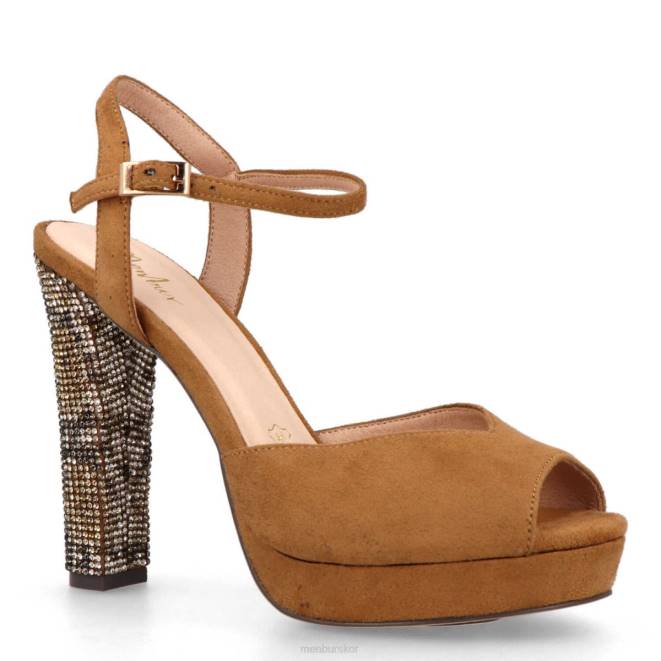 Menbur kvinnor beige caselli högklackat 608J5341