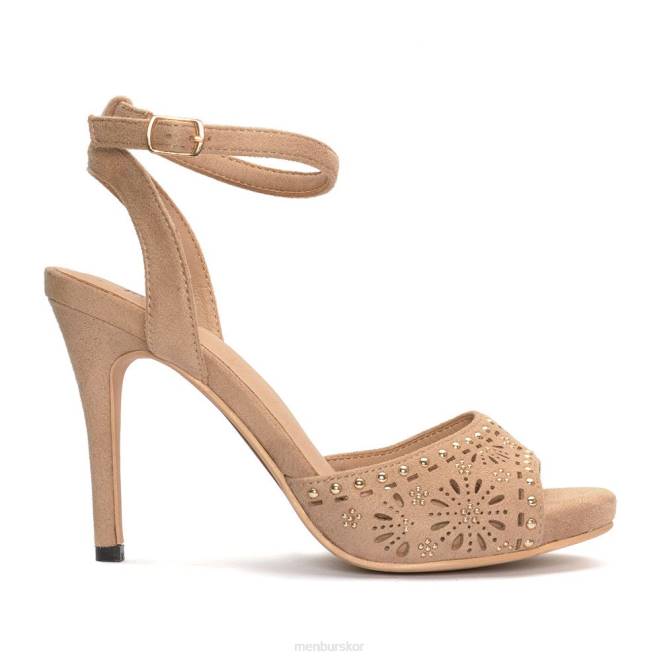 Menbur kvinnor beige estense högklackat 608J3964