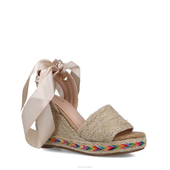 Menbur kvinnor beige faetonte högklackat 608J1541