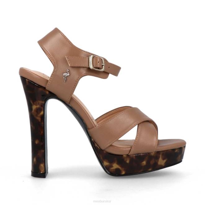 Menbur kvinnor beige greco högklackat 608J4315