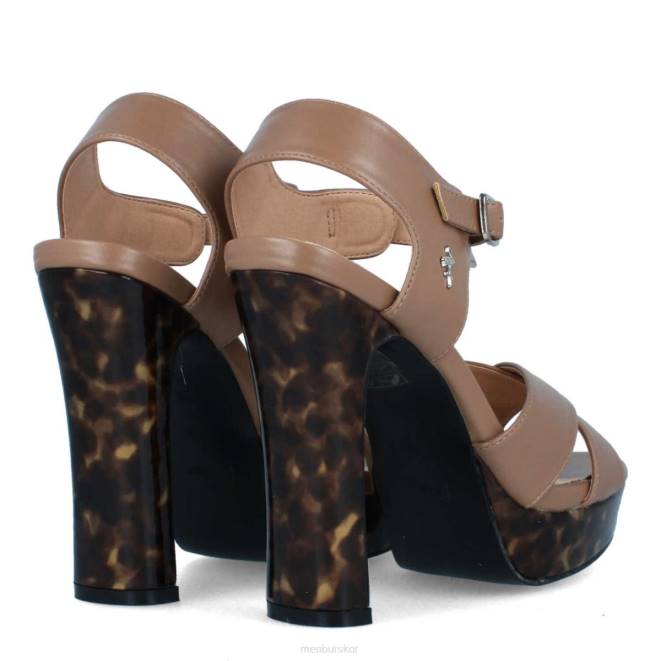 Menbur kvinnor beige greco högklackat 608J4315