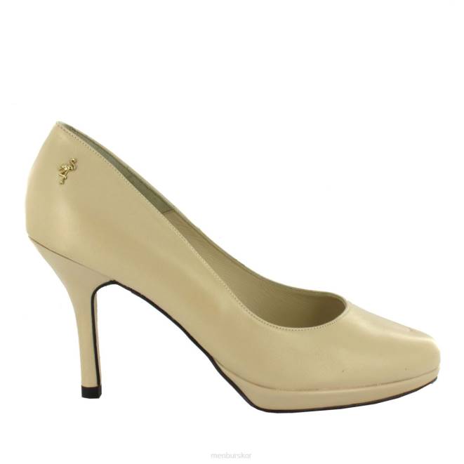 Menbur kvinnor beige hans leo högklackat 608J4603