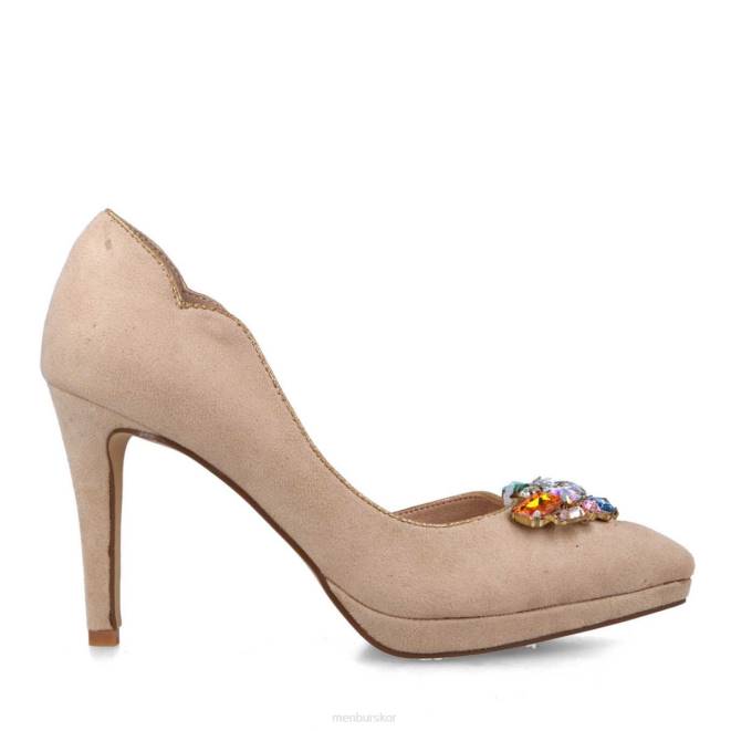 Menbur kvinnor beige hiperion högklackat 608J4966