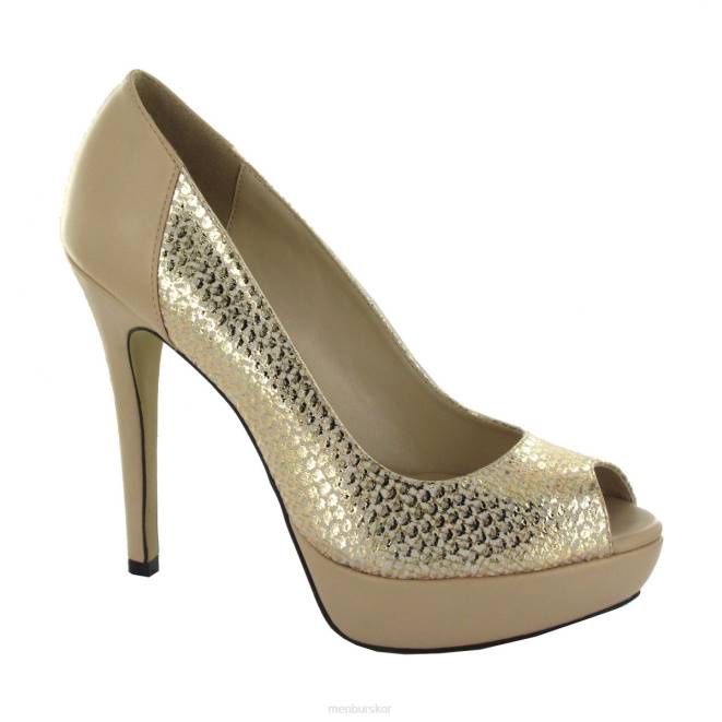 Menbur kvinnor beige lanteira högklackat 608J1165