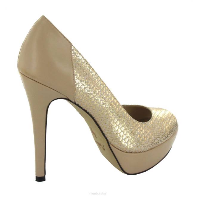 Menbur kvinnor beige lanteira högklackat 608J1165