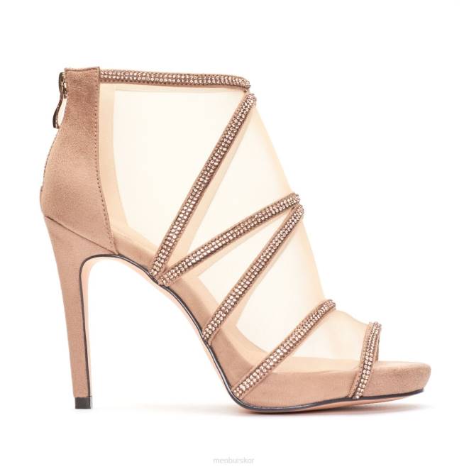 Menbur kvinnor beige lavis högklackat 608J983