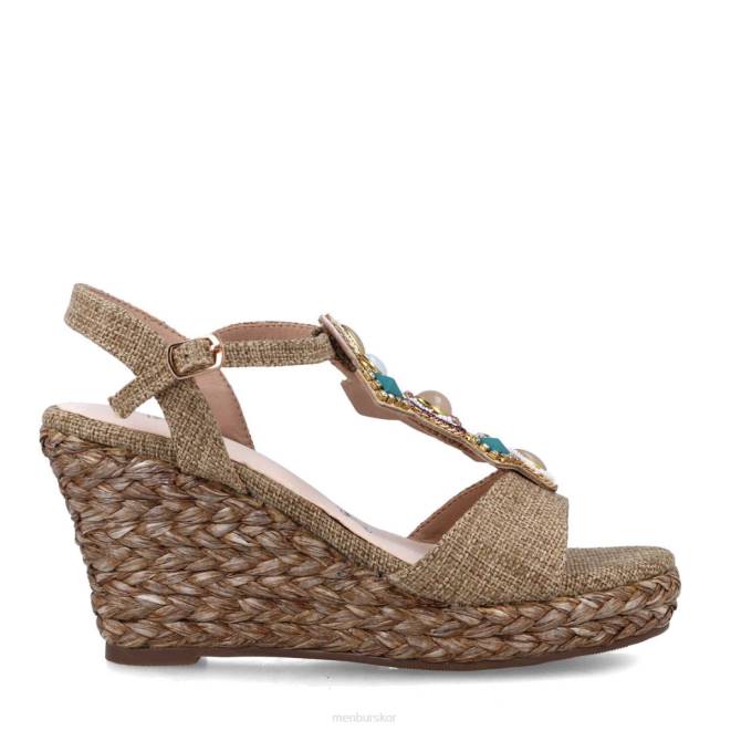 Menbur kvinnor beige melione högklackat 608J5456