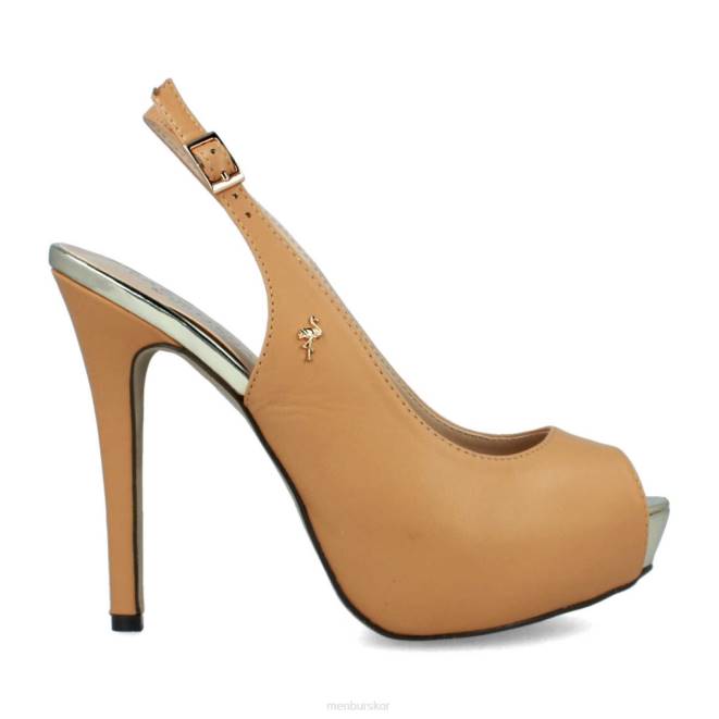 Menbur kvinnor beige mentas högklackat 608J979