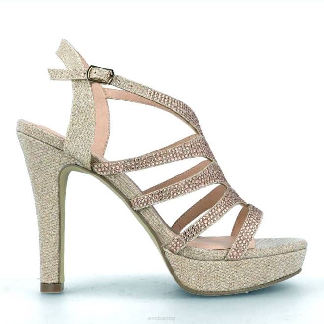 Menbur kvinnor beige nagliati högklackat 608J4157