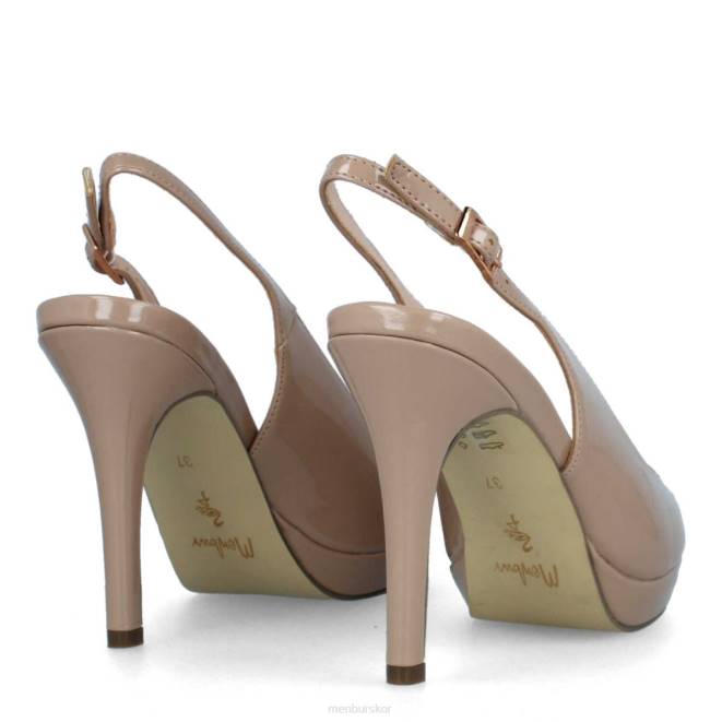 Menbur kvinnor beige penia högklackat 608J5198