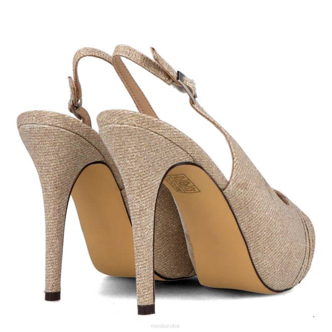 Menbur kvinnor beige pozuelo högklackat 608J4401
