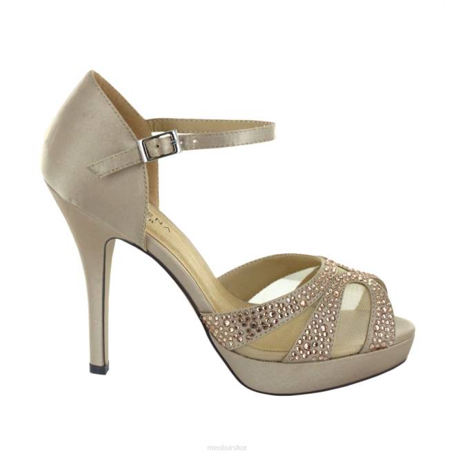 Menbur kvinnor beige rabita högklackat 608J5152