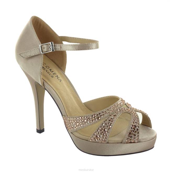 Menbur kvinnor beige rabita högklackat 608J5152