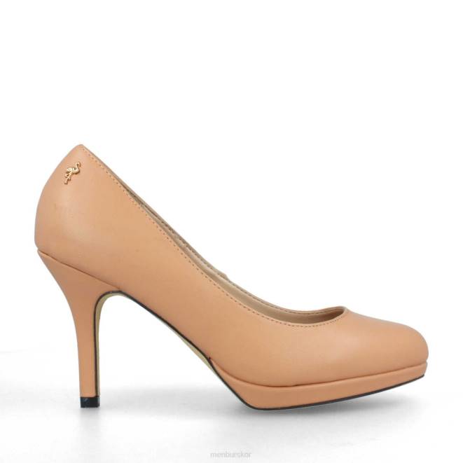 Menbur kvinnor beige taberno högklackat 608J5160