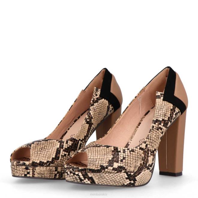 Menbur kvinnor beige tramonti högklackat 608J1006