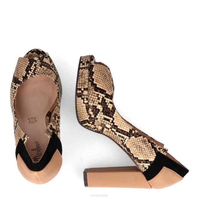 Menbur kvinnor beige tramonti högklackat 608J1006