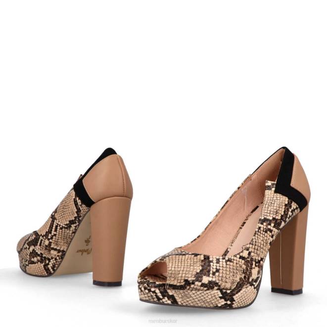Menbur kvinnor beige tramonti högklackat 608J1006