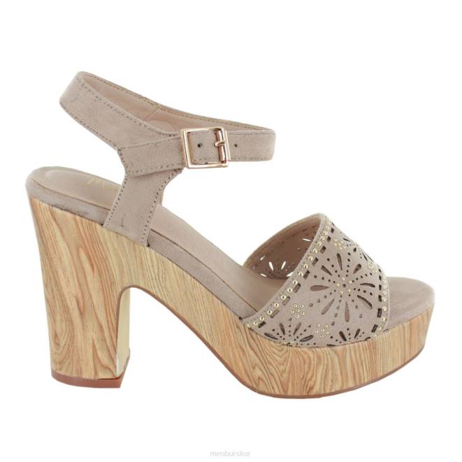 Menbur kvinnor beige umito högklackat 608J5229