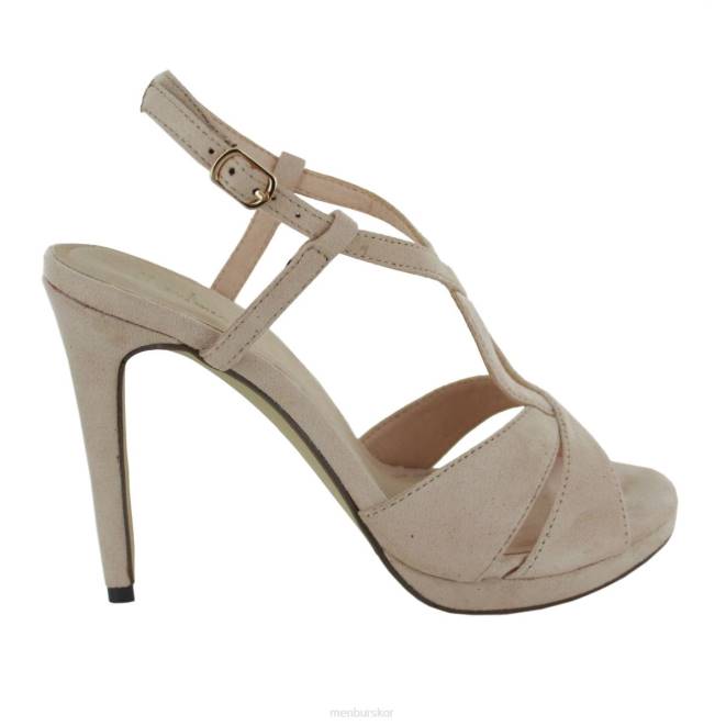 Menbur kvinnor beige vallinfante högklackat 608J1050