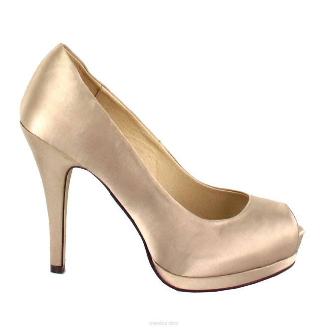 Menbur kvinnor beige williamson högklackat 608J4529