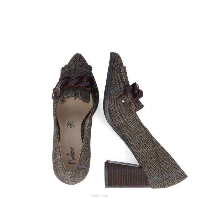 Menbur kvinnor brun danburita högklackat 608J1294