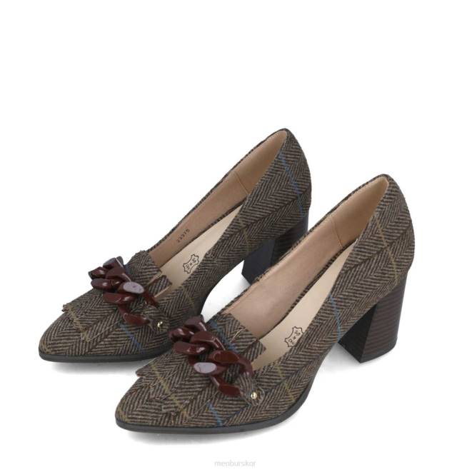 Menbur kvinnor brun danburita högklackat 608J1294
