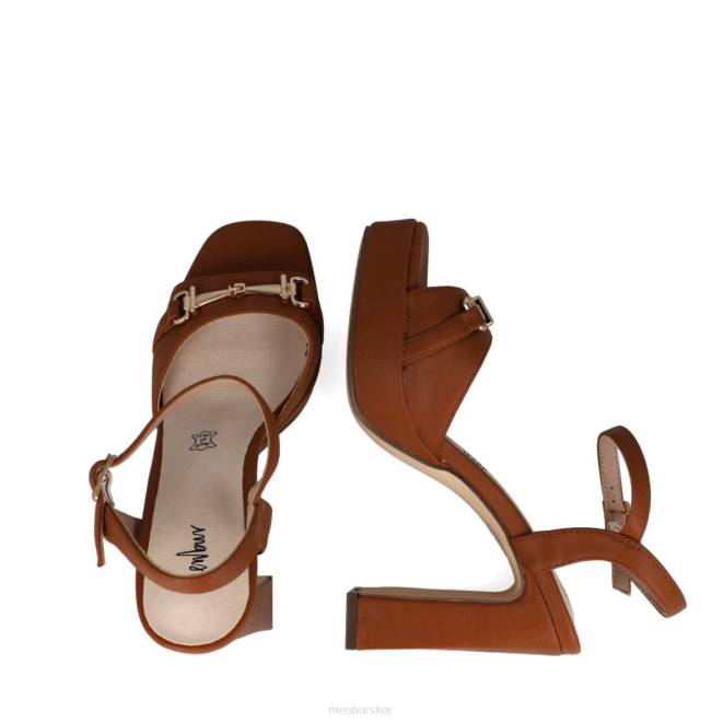 Menbur kvinnor brun korall högklackat 608J3838