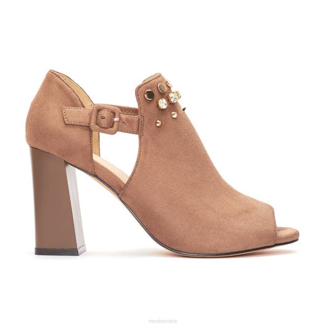Menbur kvinnor brun marone högklackat 608J4361