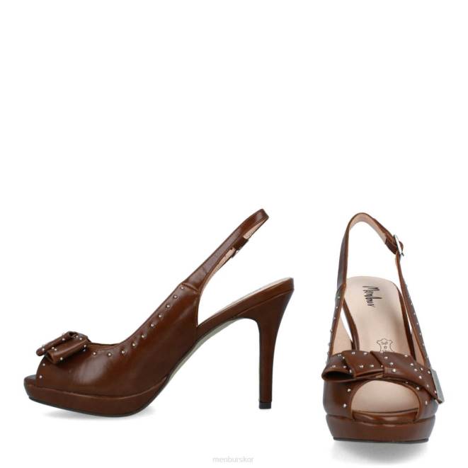 Menbur kvinnor brun tomba högklackat 608J4242