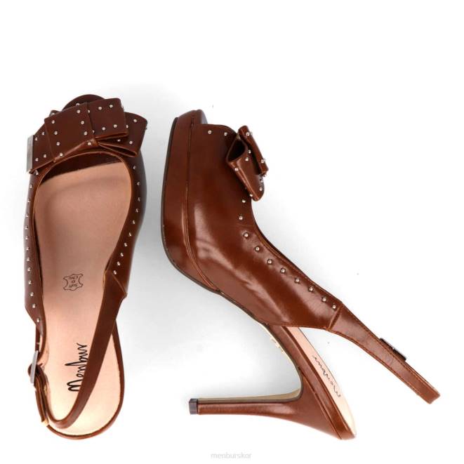 Menbur kvinnor brun tomba högklackat 608J4242