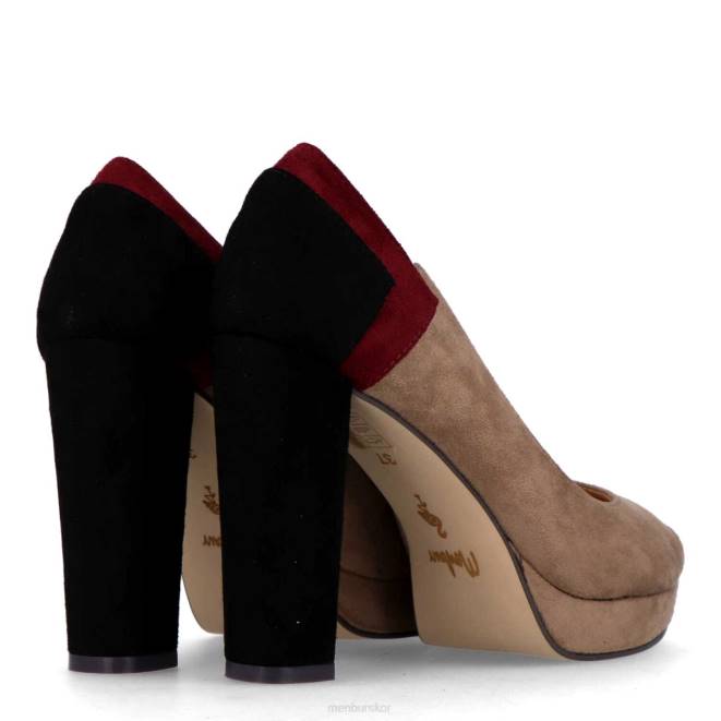 Menbur kvinnor brun traversara högklackat 608J4332