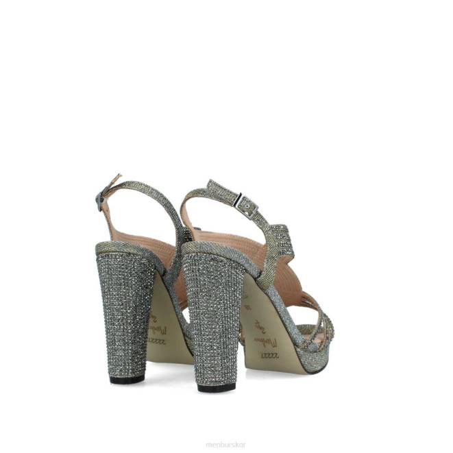 Menbur kvinnor grå ansed högklackat 608J4069