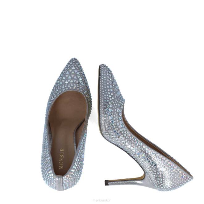 Menbur kvinnor grå axinita högklackat 608J3850